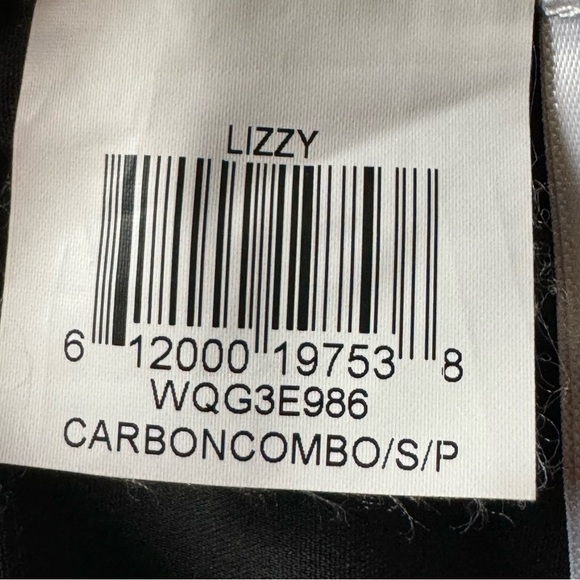 BCBG Maxazria Lizzy Black and Midnight Blue Combo Faux Wrap Textured Mini Skirt - Picture 14 of 16